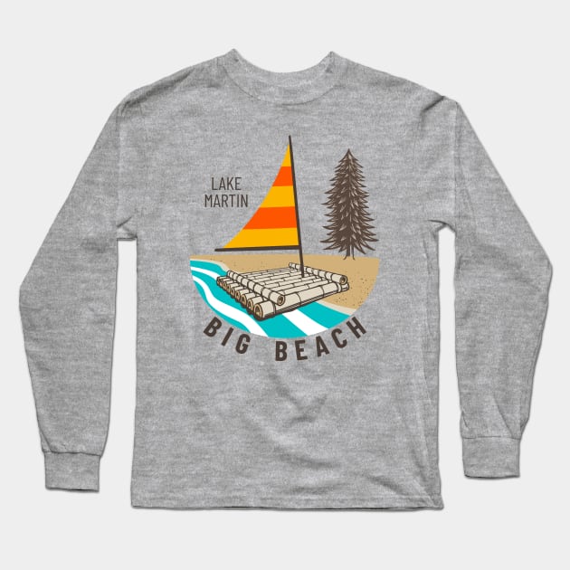 Big Beach • Lake Martin Long Sleeve T-Shirt by Alabama Lake Life